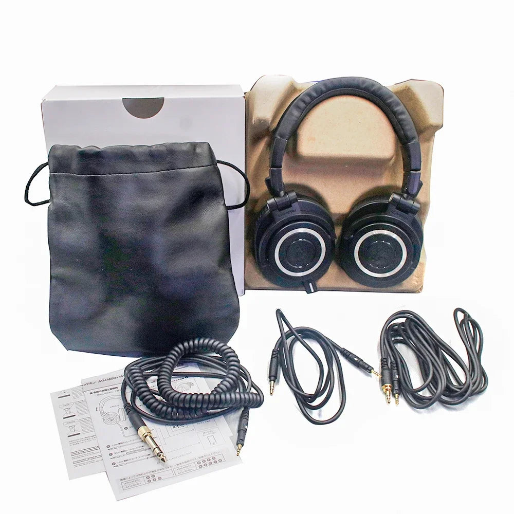 ATH M50X Professional Studio Monitor Headphones New Design Critically Acclaimed   Microphone