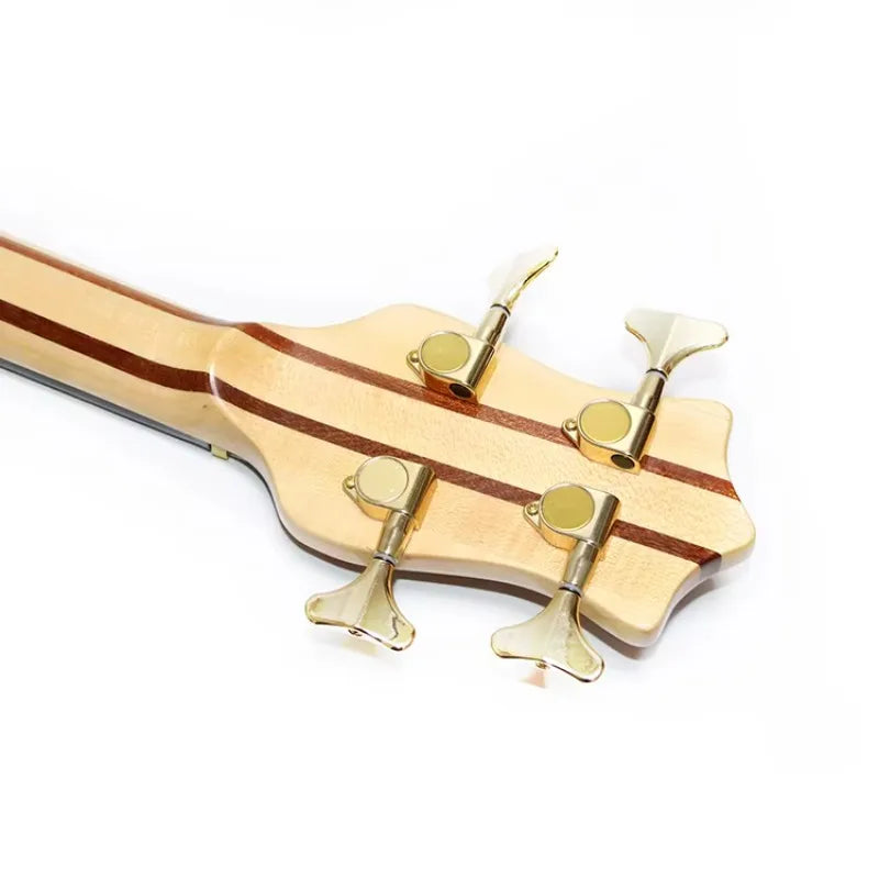 Custom logo 4/5/6 Strings 24 Frets High Grade Conjoined Neck Active Electric Bass Guitar