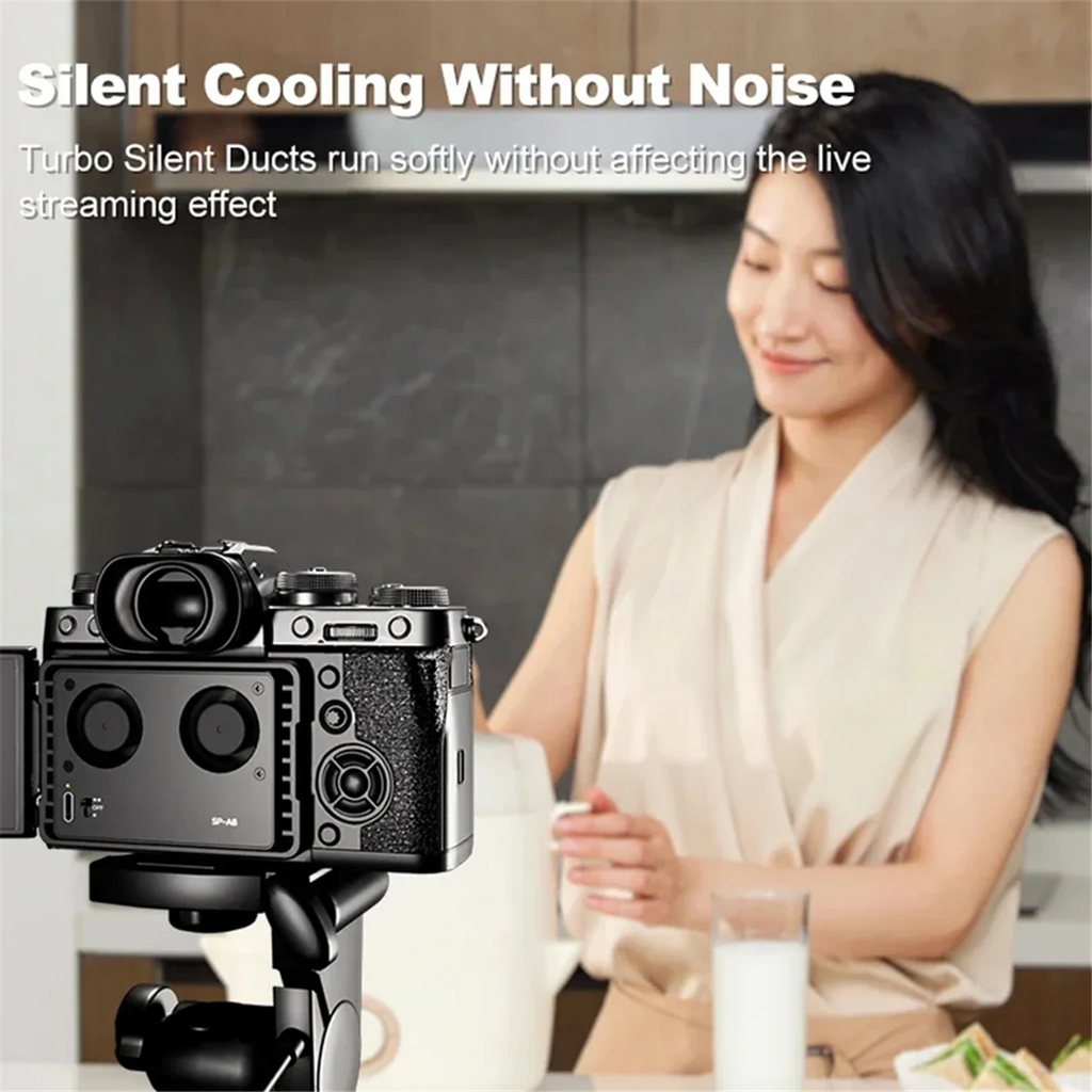 New SP-A8 Camera Cooling Fan for Canon Sony FUJI A7M4 ZVE1 A6700 A7C2 ZVE10 ZV1 R5 90D XS10 XT4 X-H2S Dslr Cooling System