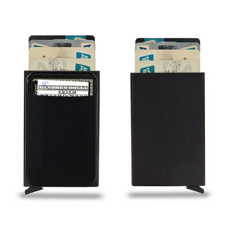 ID Bank Credit Card Holder Men's Wallet Anti Rfid Blocking Protected Magic Business Anti-theft Slim Thin Men Money CardHolder