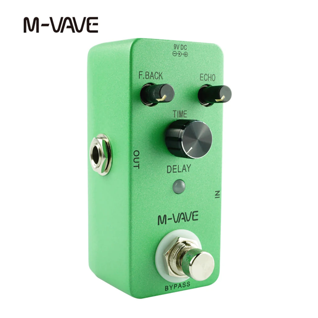 M-VAVE Classic Delay Echo Guitar Effect Pedal Delay Analog Effects Zinc Alloy Shell True Bypass Guitar Pedal for Guitar Parts