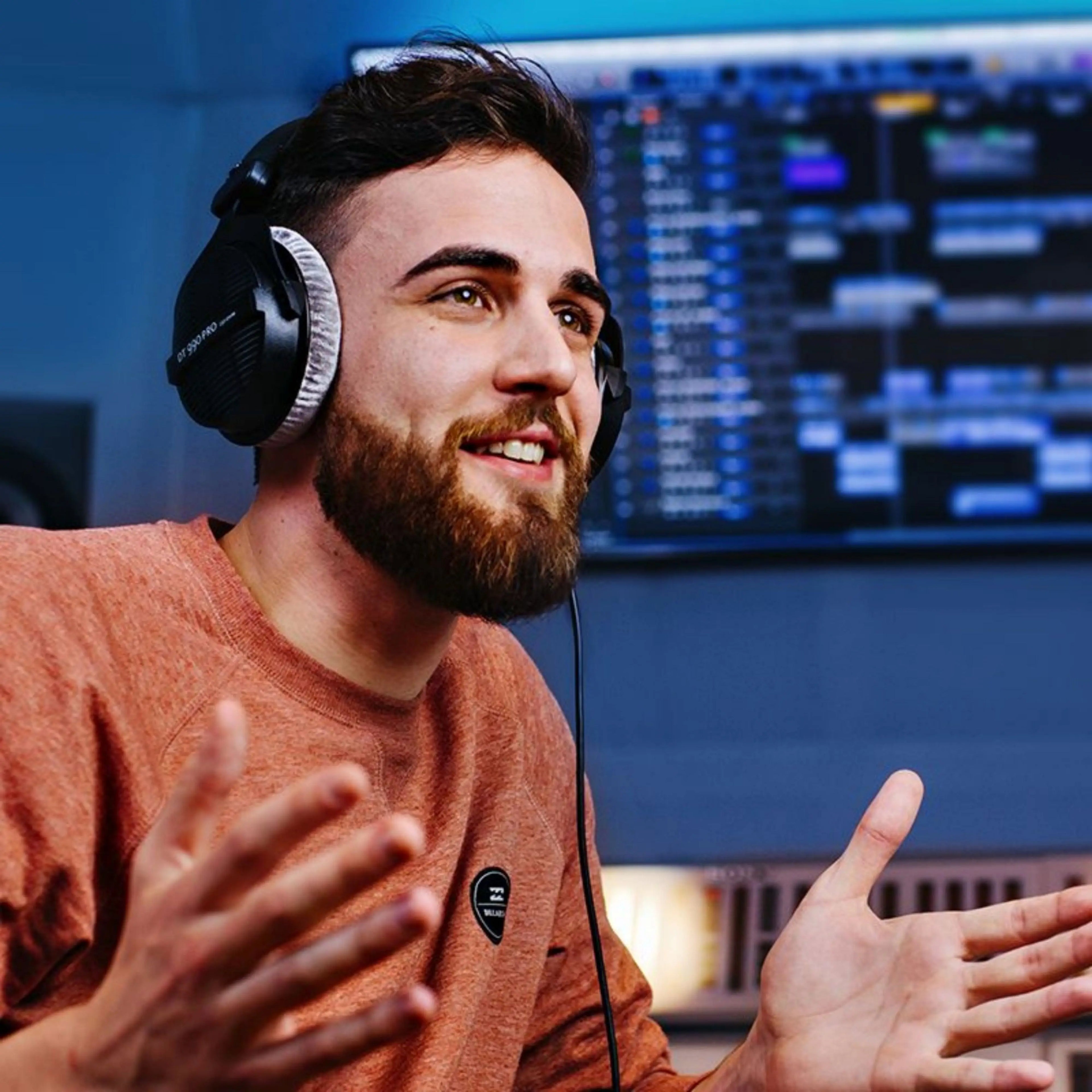 DT990 PRO Wired Over-Ear Studio Headphones, Perfect for Mixing, Monitoring, and Gaming with 80/250 Ohm Models