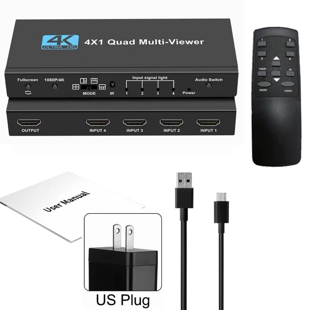 NEW 5 in 1 out 4K 120Hz HDMI-compatible 2.1 Switcher SelectorHD Switch 4 IN 1 8K 60Hz HDMI-compatible Splitter for laptop Switch