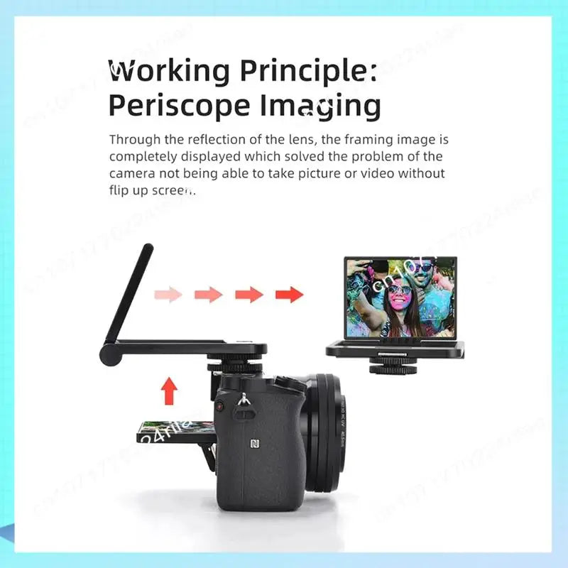 A17Z Camera Periscope For DSLR And Mirrorless Cameras For Sony, Canon, Panasonic, Nikon Cold Shoe Gimbal
