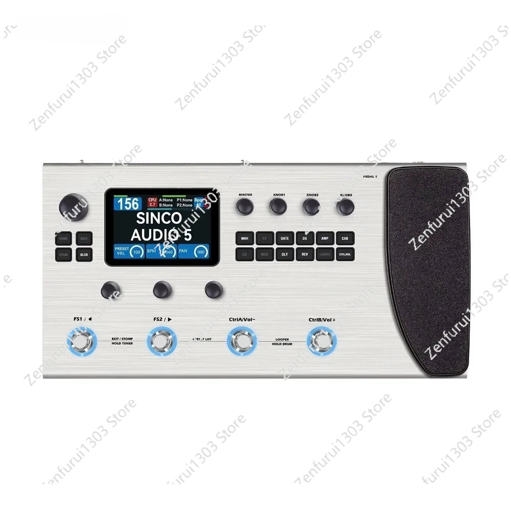 M-VAVE MK-300 Multi-Function Guitar/Bass Effector Pedal | 300s Looper+128 Drum Neural Modeling 120AMP/360FX