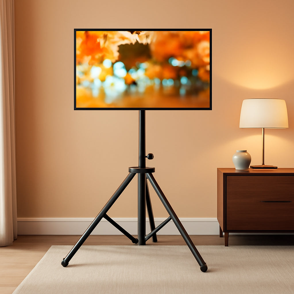 Tripod TV Stand For 23-75 Inch TVs Tilt 15 Degrees-0