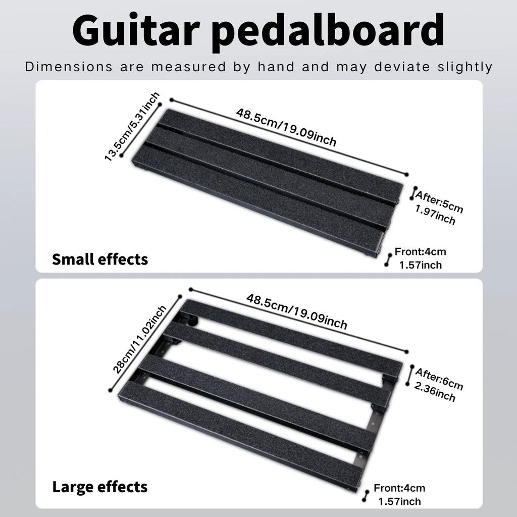 19inch guitar pedals with durable metal construction and lightweight 4row tilt design made of aerospace-grade aluminum