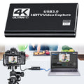USB 3.0 4K HDMI-Compatible Capture Card 1080P 60FPS Audio Video Capture Card Video Grabber for Streaming Works for PS4/Camera/PC