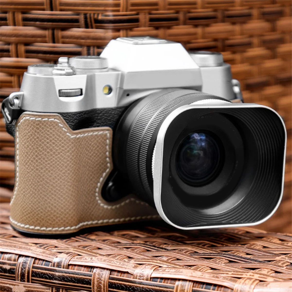 Hot sale Square Mirrorless Camera Lens Hood 52mm Lens Hood for DSLR Camera Photography Accessories