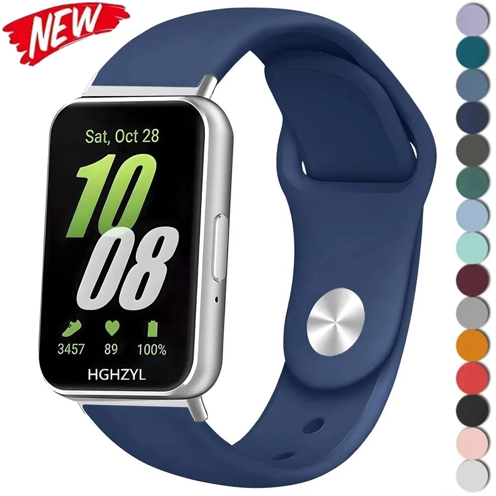 Soft Silicone Strap For Samsung Galaxy Fit 3 Smart Watch Sports Bracelet Watchband For Galaxy Fit3 Replacement Wrist Band Correa