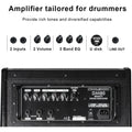 Electric Drum AMP 80-Watt Electronic Drum Amplifier DM80 Keyboard Speaker with Bluetooth