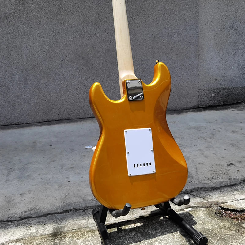 High Grade 6 Strings Solid Body Eletrica Guitarra High Glossy 22 Frets Metallic Finish Electric Guitare Kit with Amplifier