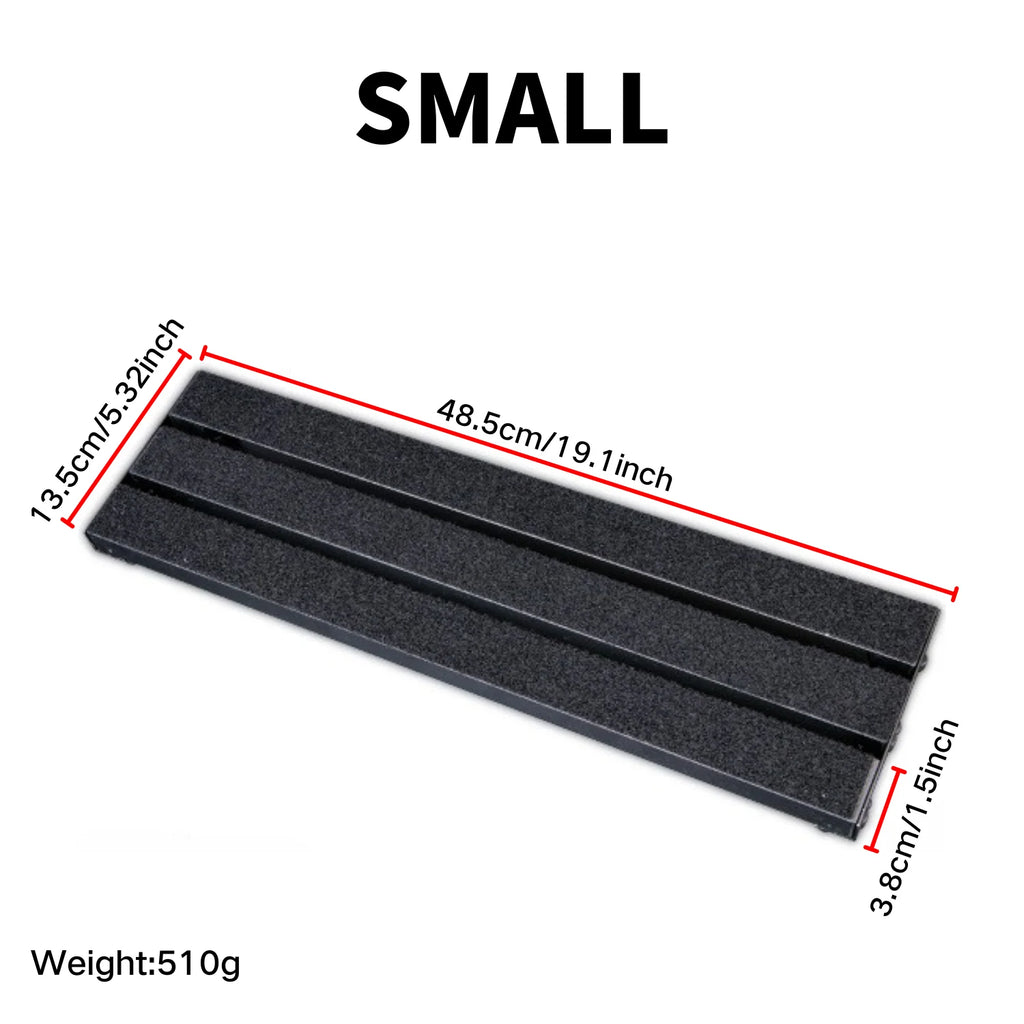 19inch guitar pedals with durable metal construction and lightweight 4row tilt design made of aerospace-grade aluminum