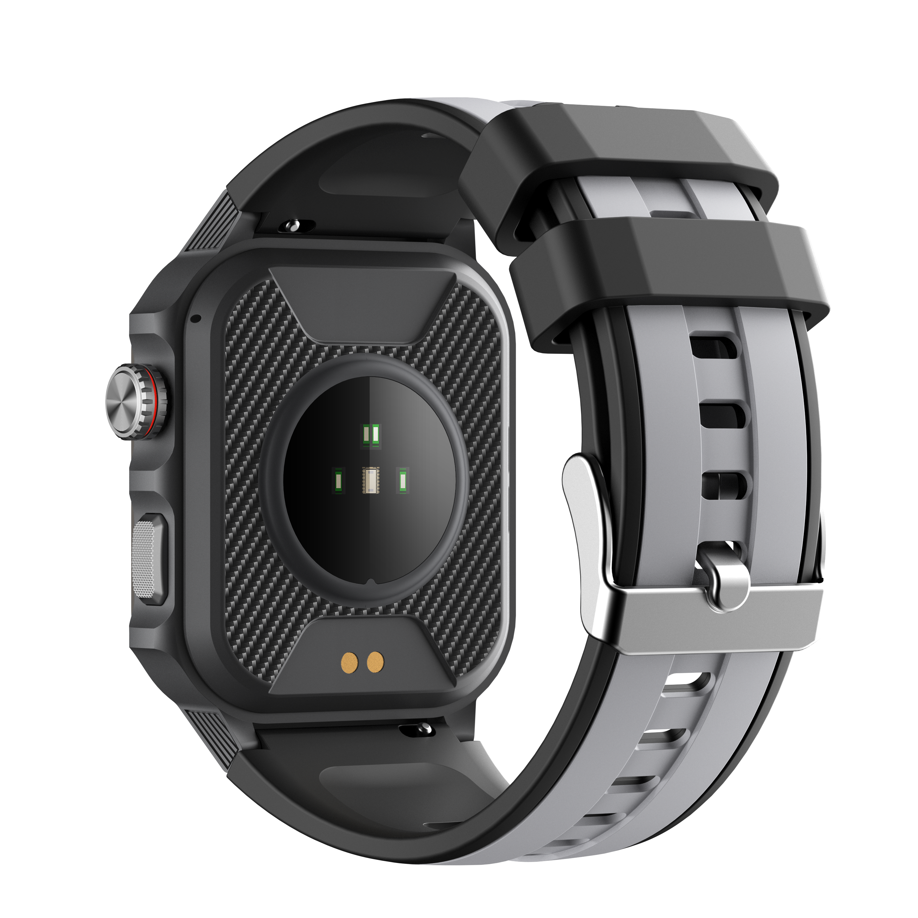Rugged Smartwatch for Men 3ATM Waterproof Smartwatch 1.96 inch screen for Android and iOS Phones Fitness Tracker Watch with 100+ Sports Modes-2
