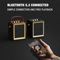 Wooden Portable Bluetooth Speaker with Handle 5000mAh Battery Wireless Outdoor Indoor Travel Camping