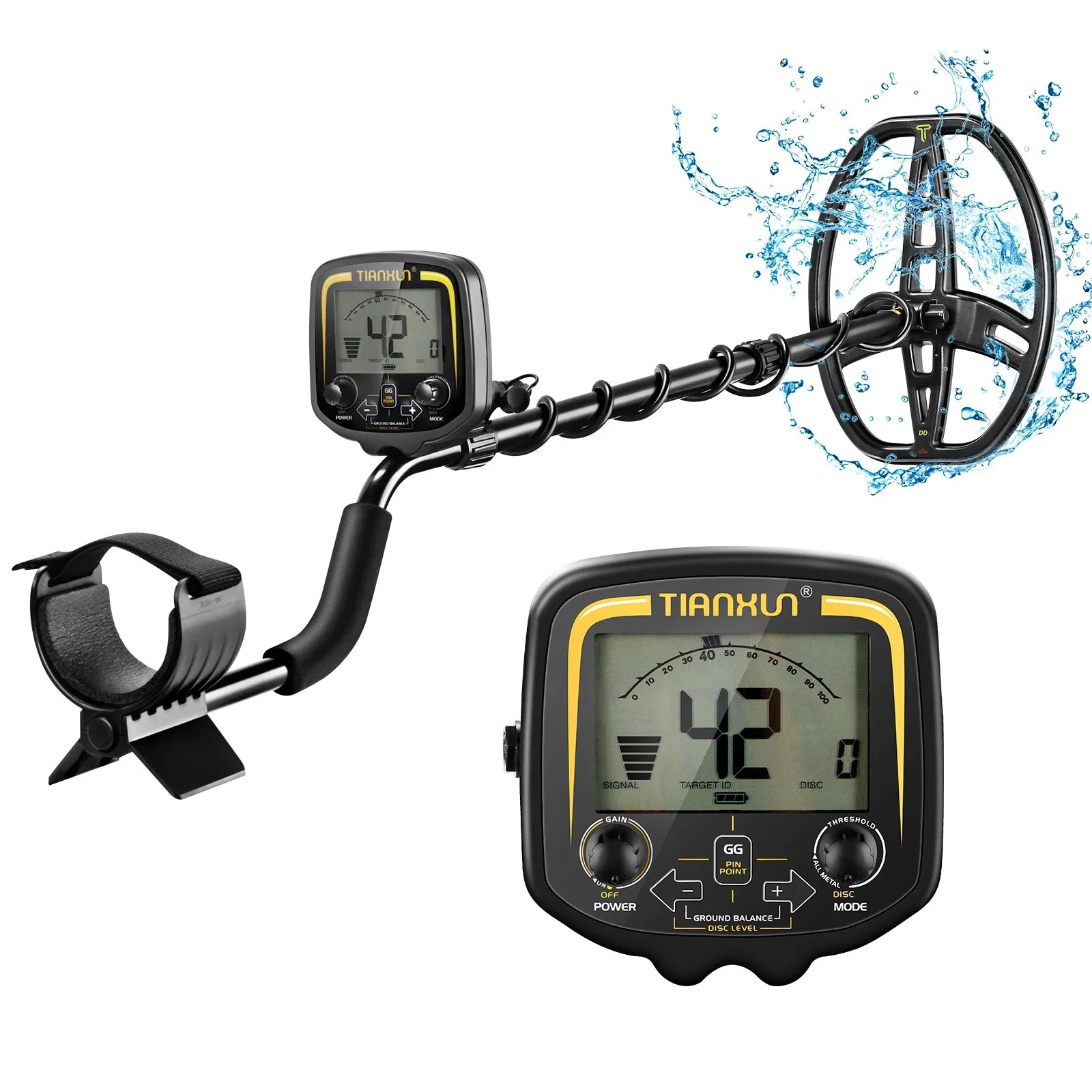 TX-850 LCD Digital Display Metal Detector For professional Underground Metal Detector Finder Gold Prospector Treasure Hunter