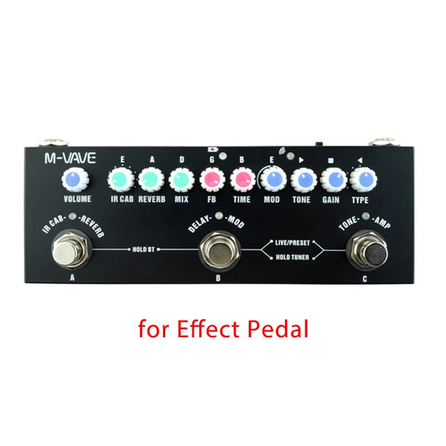 M-VAVE Cube BABY Rechargeable Multi Effects Pedal for Wooden Acoustic Guitar Recording Audio Interface Function Cuvave Pedal