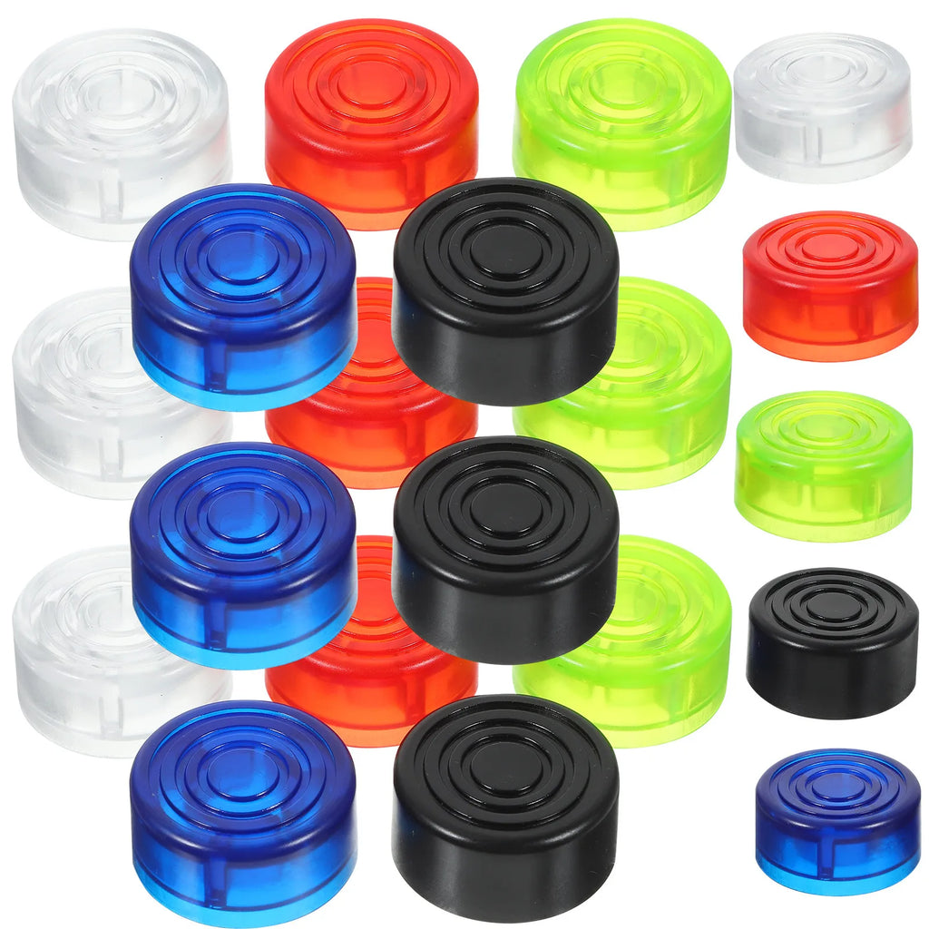 20Pcs Guitar Pedal Footswitch Buttons Electric Guitar Caps Replacement Knobs Easy Install No Tools Required Wide Compatibility