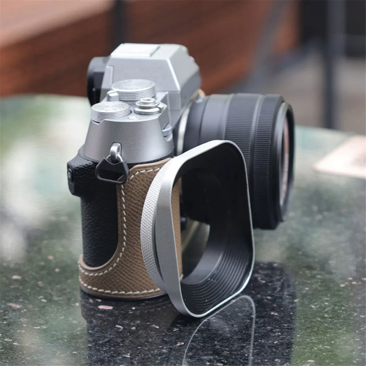 Hot sale Square Mirrorless Camera Lens Hood 52mm Lens Hood for DSLR Camera Photography Accessories
