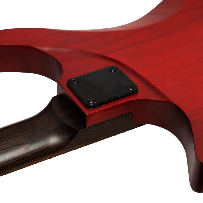 Wholesale OEM String Instrument HH Humbucker Pickups 24 Rounded End Frets High Quality 7 Strings Headless Electric Guitar Kit