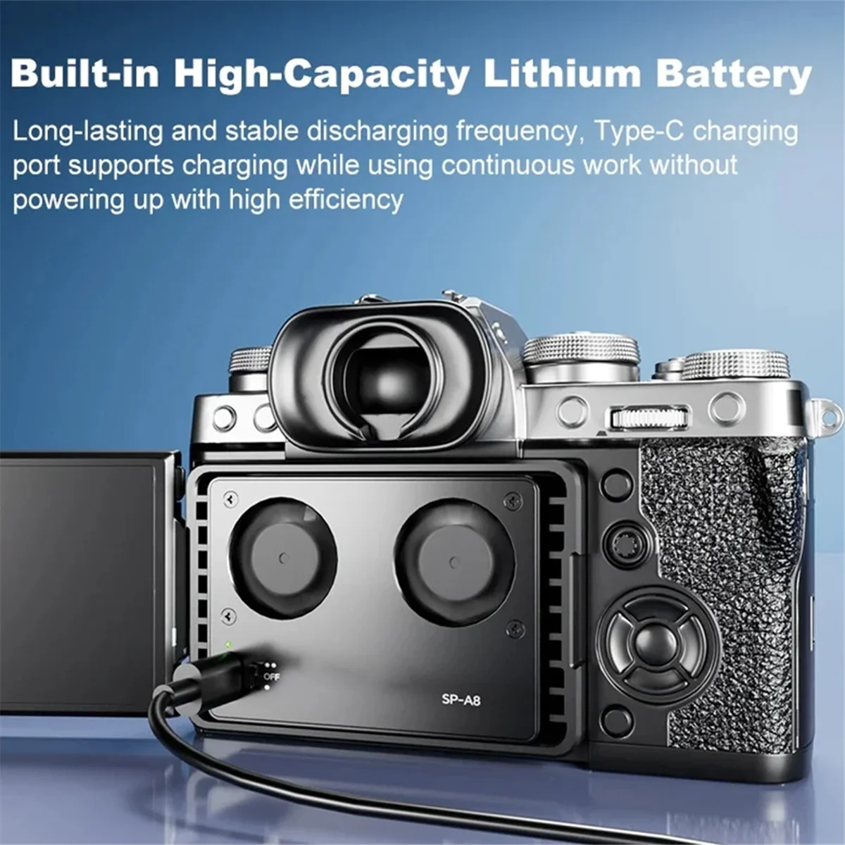 New SP-A8 Camera Cooling Fan for Canon Sony FUJI A7M4 ZVE1 A6700 A7C2 ZVE10 ZV1 R5 90D XS10 XT4 X-H2S Dslr Cooling System