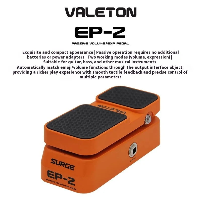 Valeton EP-1 Electric Guitar Effector Pedal EP-2 Two-in-one Expression Wow Volume Universal Single Block Gifts