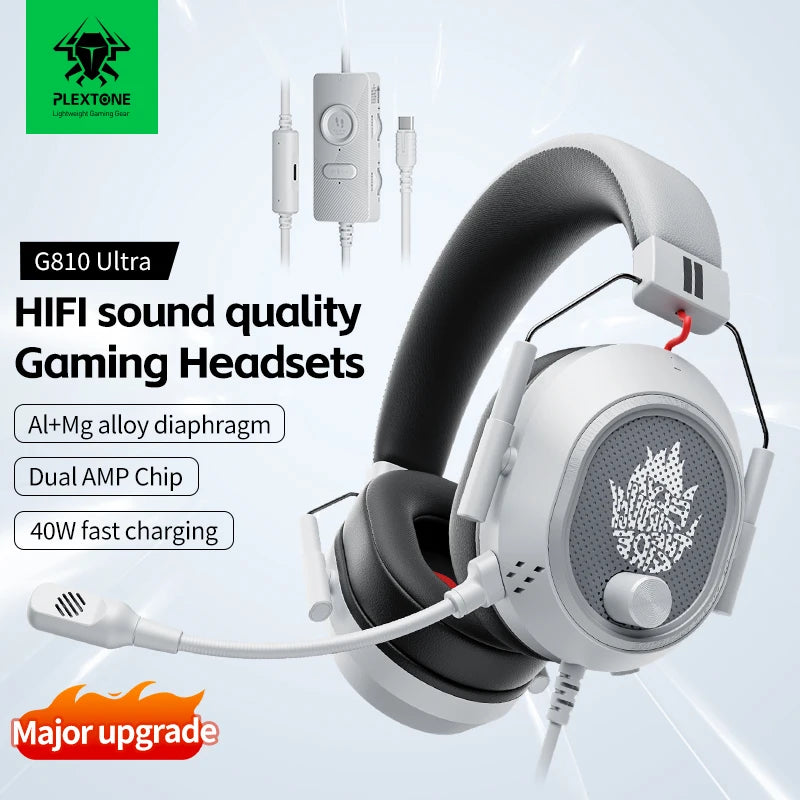 PLEXTONE G810 Hot Sale Computer Gamer Headphone With Microphone Wired Astro Gaming Headset Support  for Mobile Phone and PC PAD