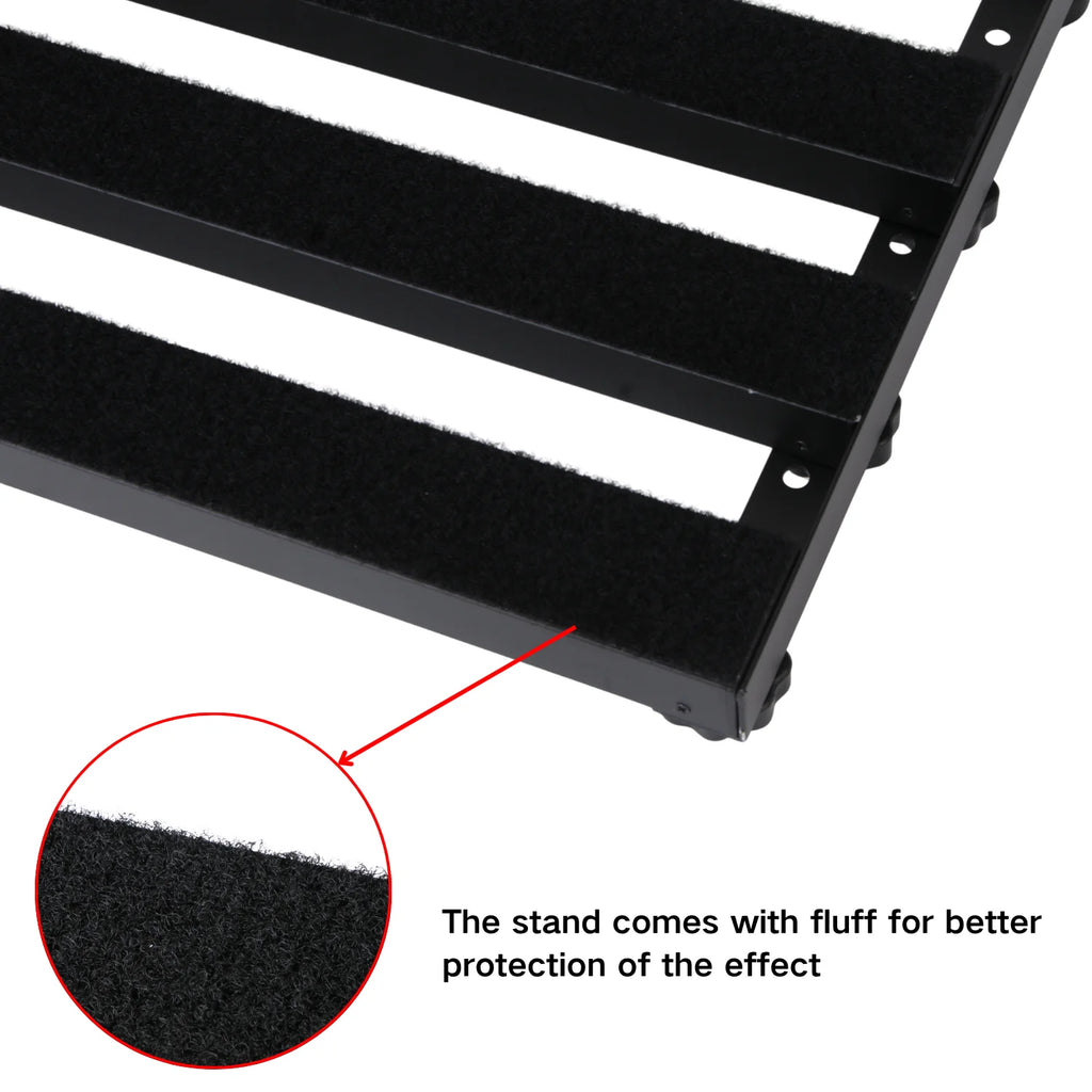 19inch guitar pedals with durable metal construction and lightweight 4row tilt design made of aerospace-grade aluminum