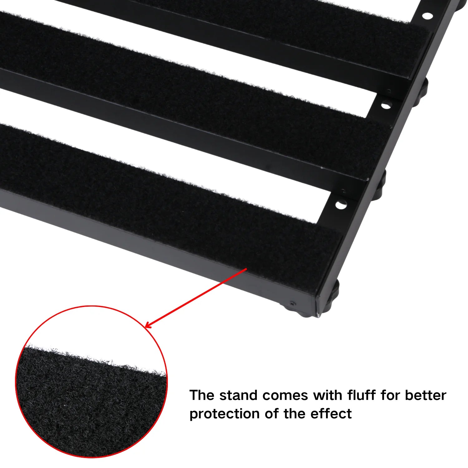 19inch guitar pedals with durable metal construction and lightweight 4row tilt design made of aerospace-grade aluminum