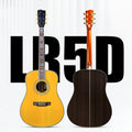 OEM/ODM LR5D 41 Inch All Solid Spruce/Rosewood Acoustic Guitar 650mm Scal Length Professional Use Chinese Factory Direct Sale
