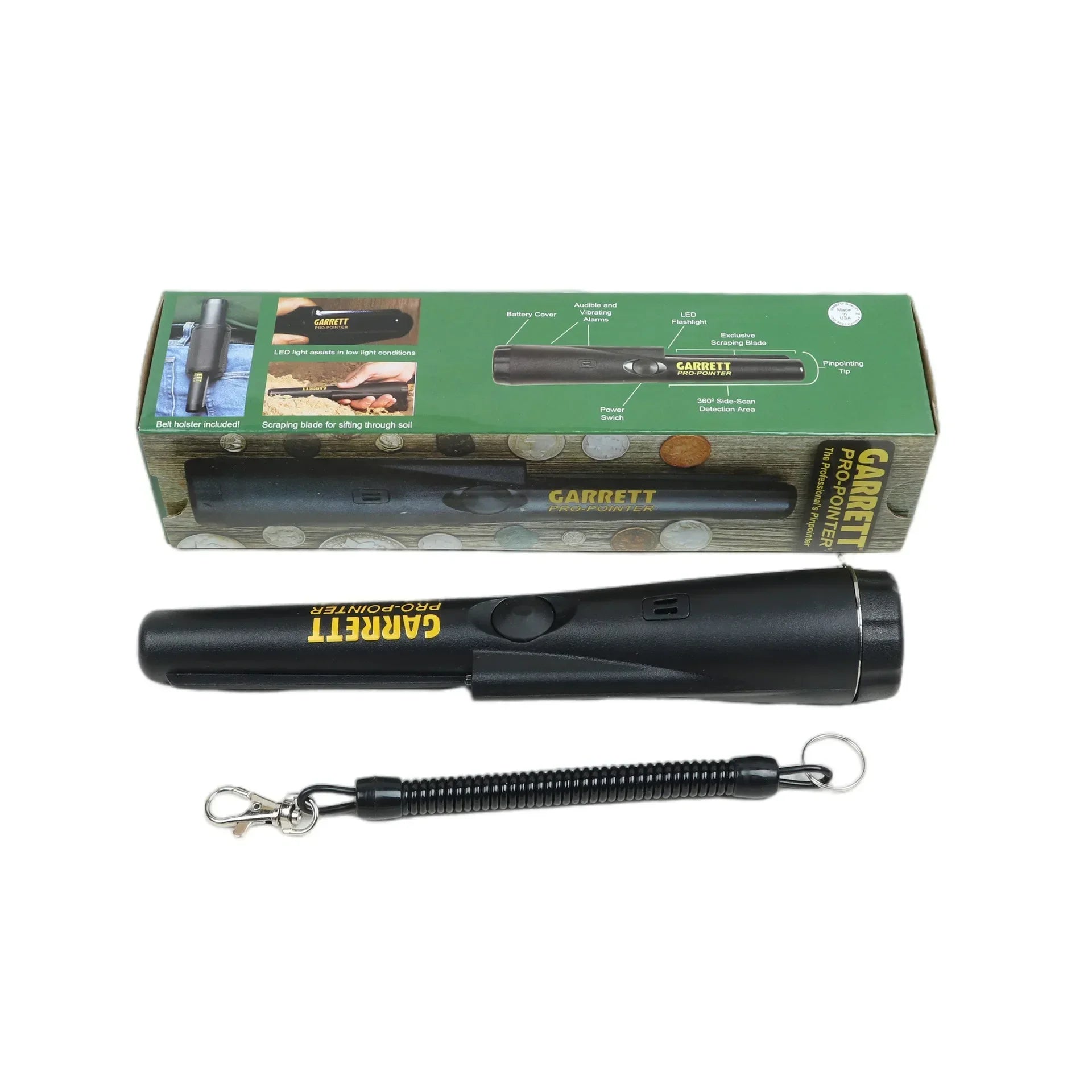 Metal Detector High-prec ision Hand-held Positioning Rod Outdoor Detector Waterproof Underground Treasure Hunter