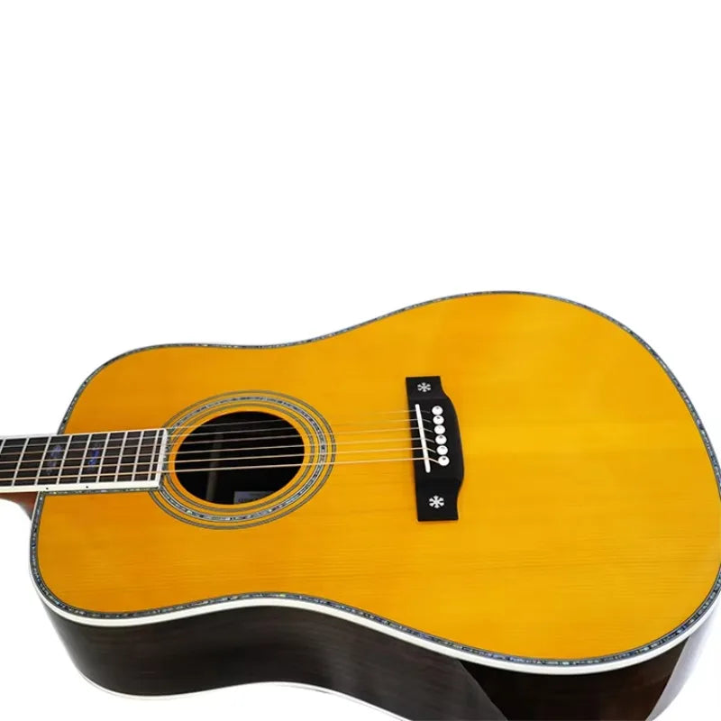 OEM/ODM LR5D 41 Inch All Solid Spruce/Rosewood Acoustic Guitar 650mm Scal Length Professional Use Chinese Factory Direct Sale