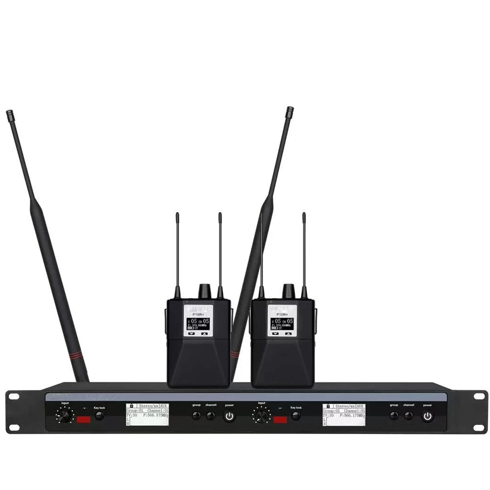 In-Ear Monitor System Professional Wireless Stereo 2/4/6/8 Channel Multi-Bodypack Monitor, Band Stage Outdoor In-Ear Monitor