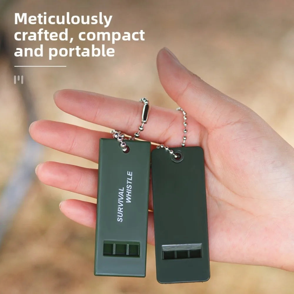 Survival Whistle Triple Frequency High Pitch Loud for Emergency Outdoor Rescue Hiking Camping Earthquake Safety Whistle Gear