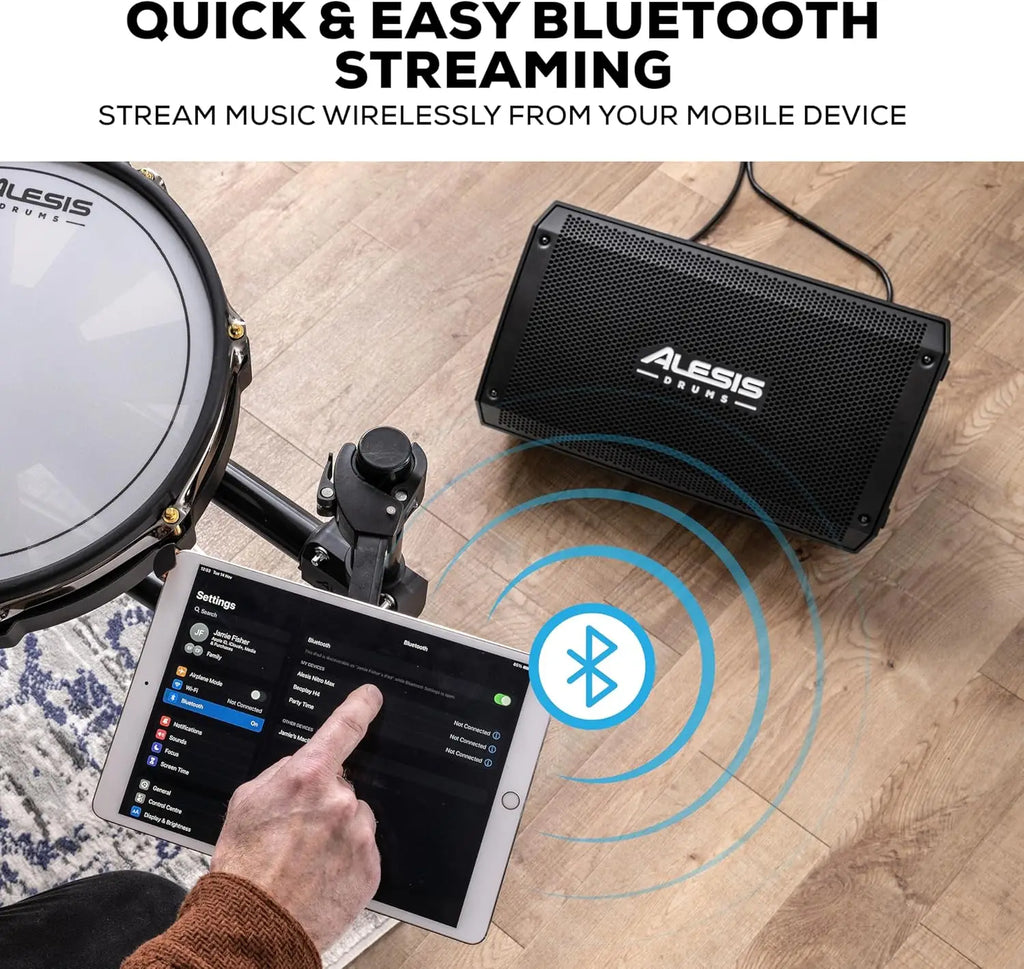 Strike Amp 8 MK2-2000W Drum Amp Speaker for Electric Drum Set with Bluetooth, 8" Woofer, HPF EQ and Ground-Lift Switch