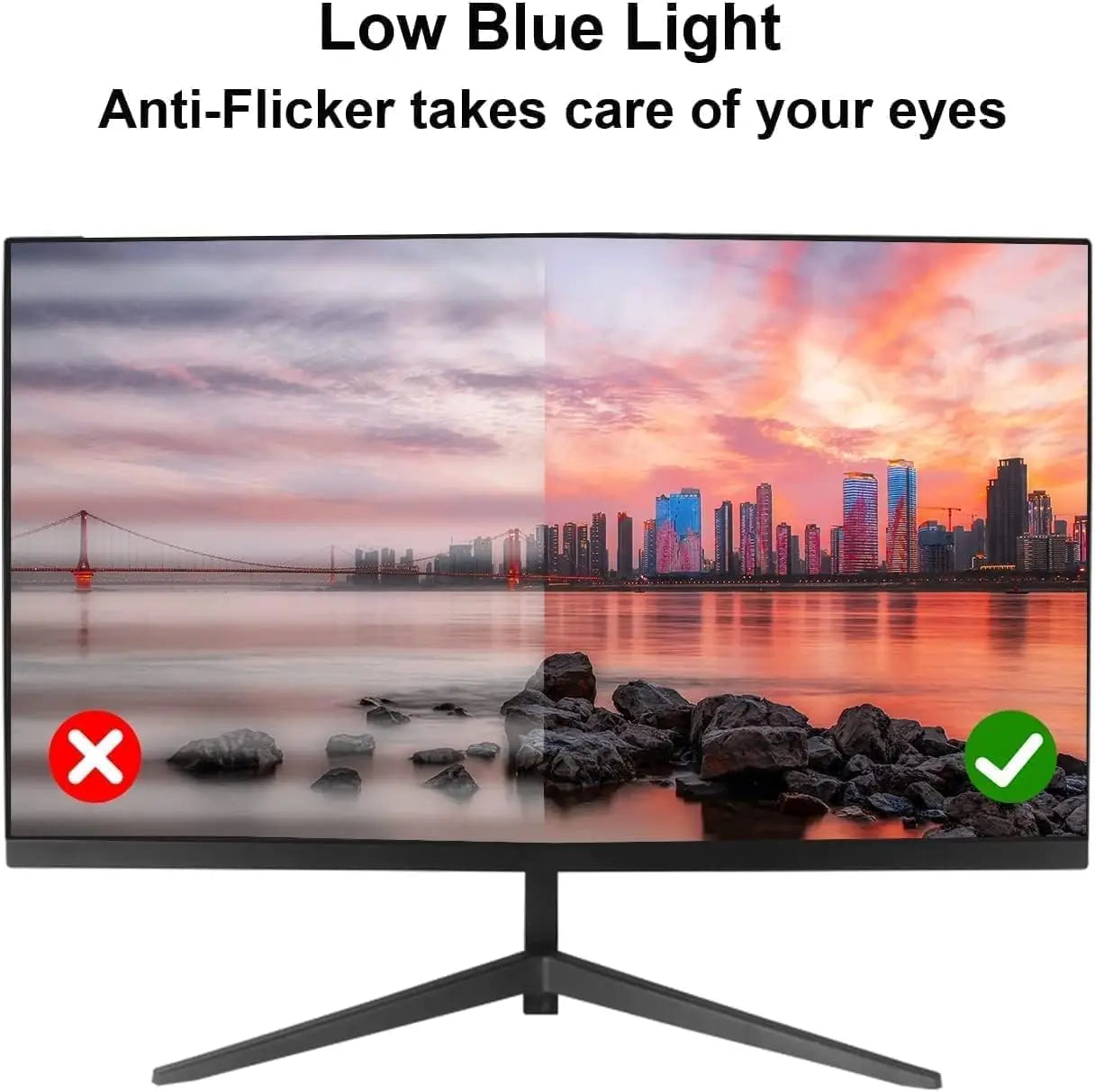Security Camera Monitor Screen, 22 Inch 1080P Thin LED PC Monitor with Built in Speaker Compatible with CCTV Security DVR NVR