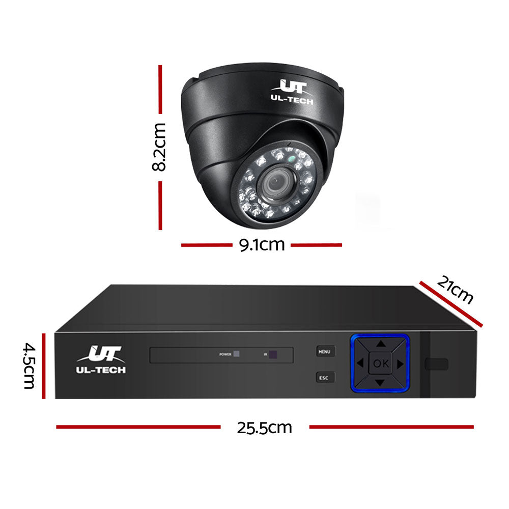 NNEDSZ - CCTV Security Camera Home System DVR 1080P IP Long Range 4 Dome Cameras-1