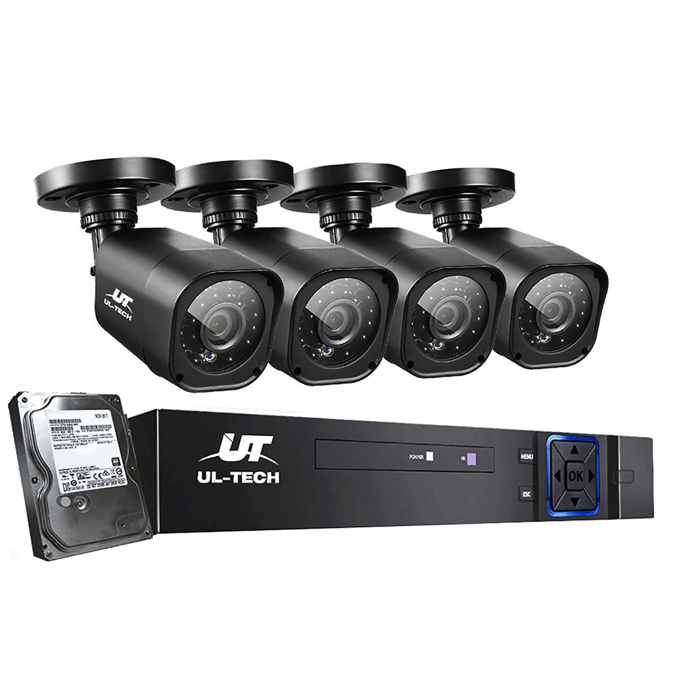 NNEDSZ -CCTV Camera Home Security System 8CH DVR 1080P Cameras Outdoor Day Night-0