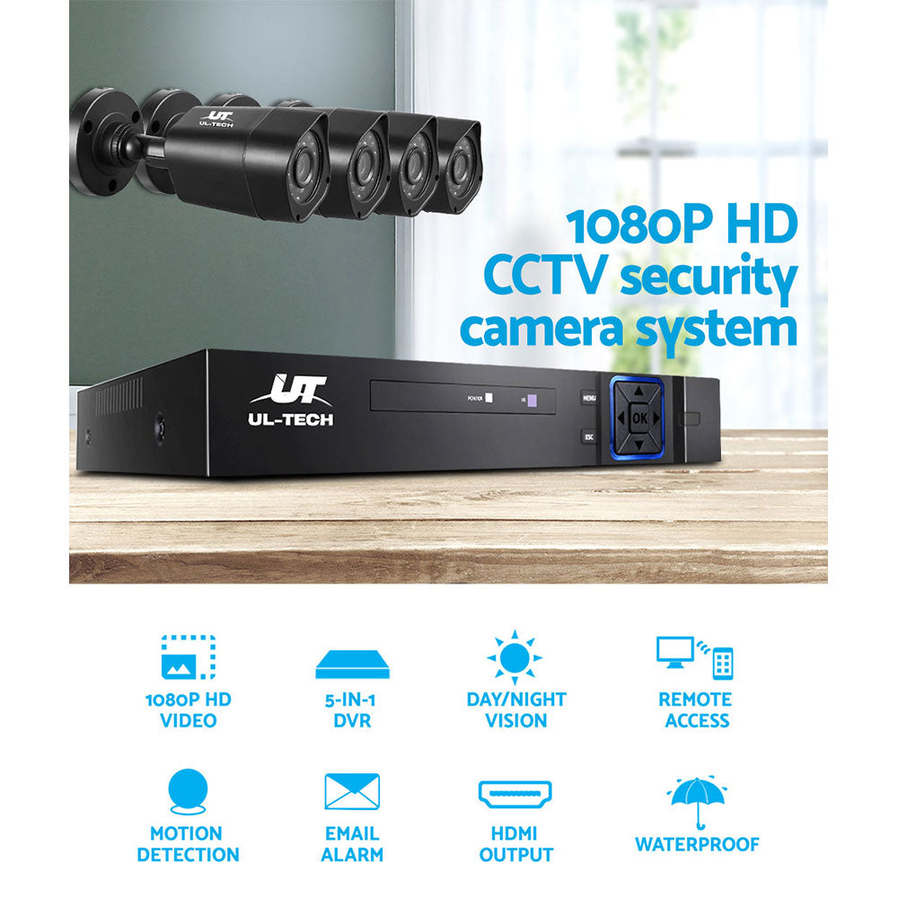 NNEDSZ -CCTV Camera Home Security System 8CH DVR 1080P Cameras Outdoor Day Night-3