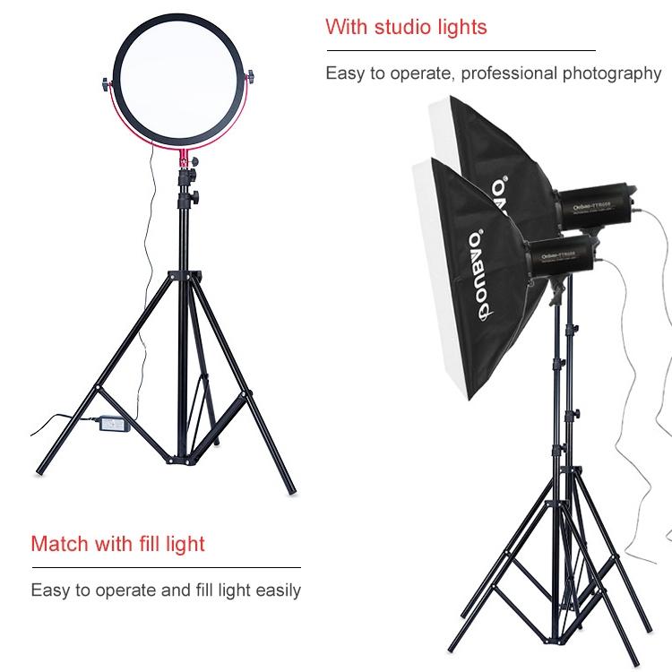 NNEIDS Portable 1.9M Studio Light Tripod - Oubao-2
