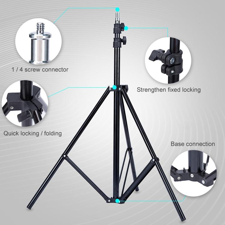 NNEIDS Portable 1.9M Studio Light Tripod - Oubao-3