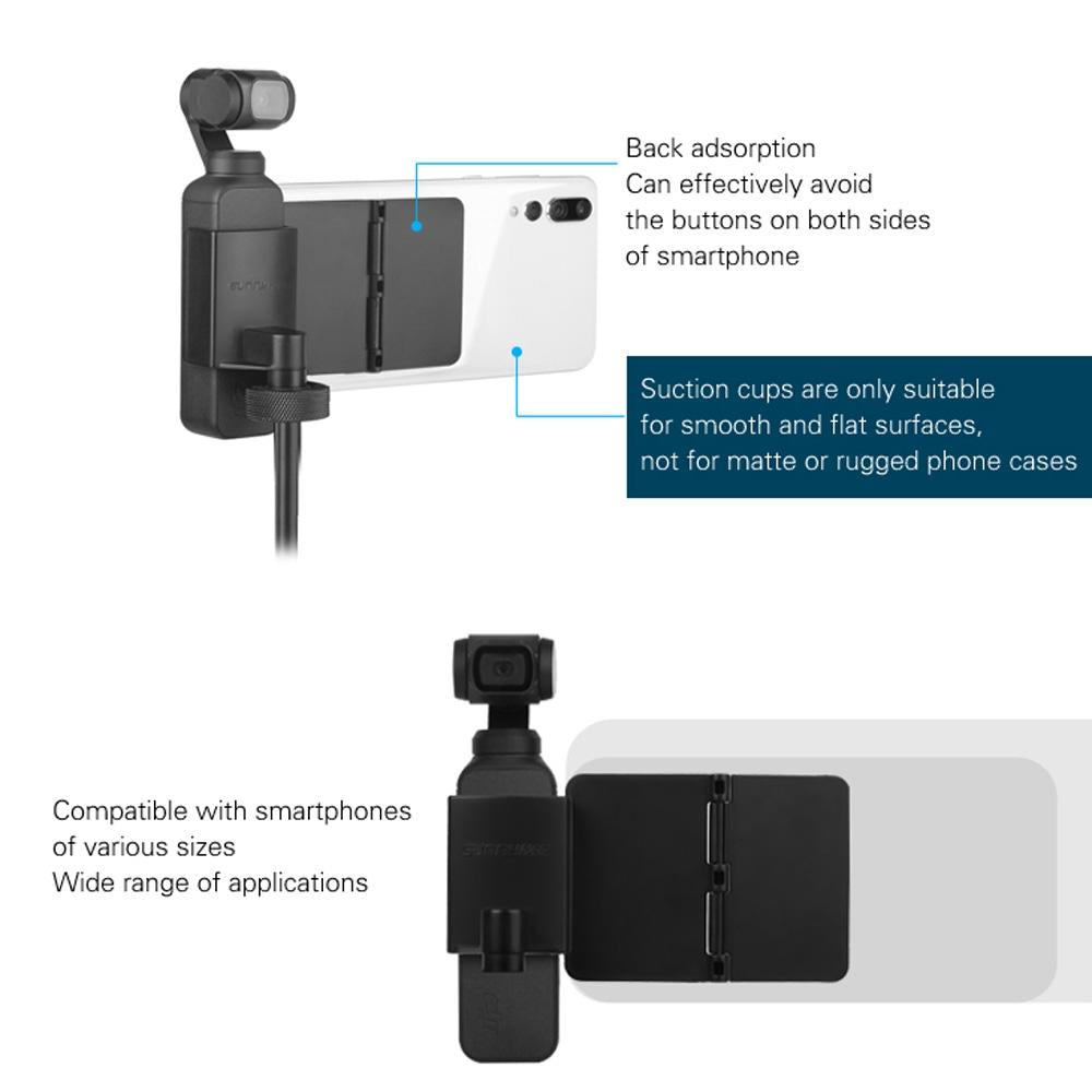 NNEIDS Folding Tripod For Dji Pocket With Sucker Holder-3