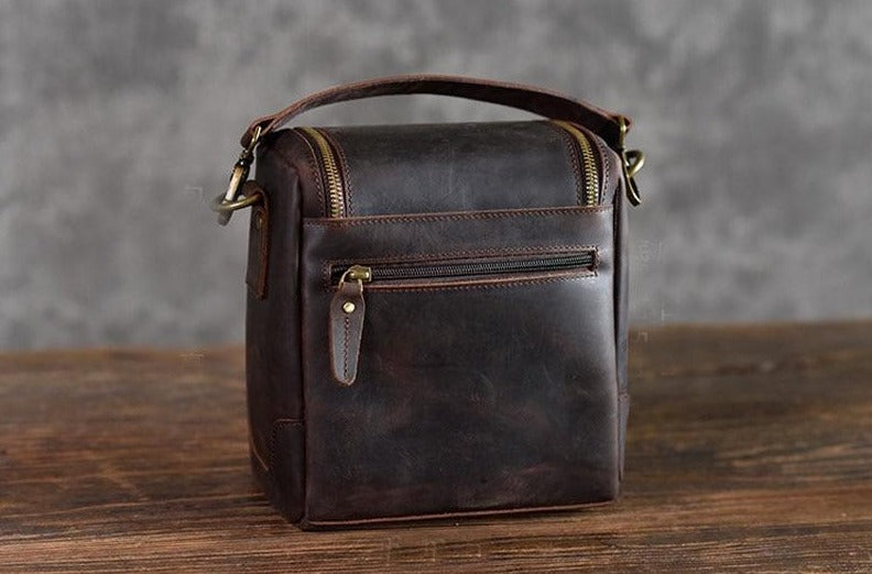 The Calista | Small Leather Camera Bag - Leather Camera Lens Case-4