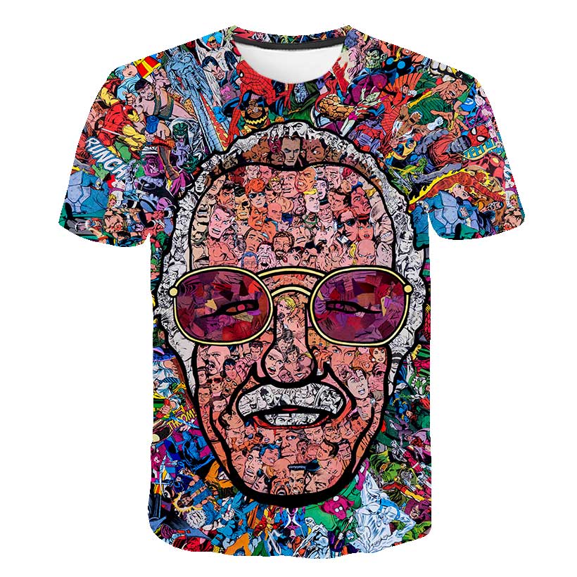 spongebob squarepants casual men's t-shirts, 3D printed t-shirts, casual cartoon fashion t-shirts, men and women-3