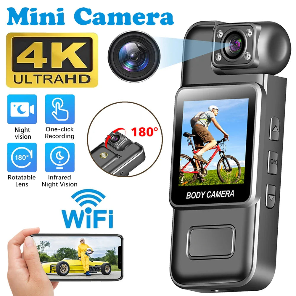 NNEOBA WiFi Mini Body Camera Black-2