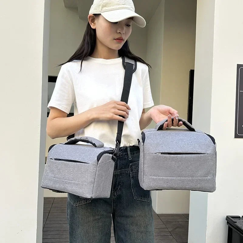 Camera Shoulder Bag Crossbody Grey-4