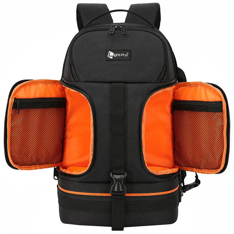 Camera Backpack Reflective StripeTripod Straps Orange-0