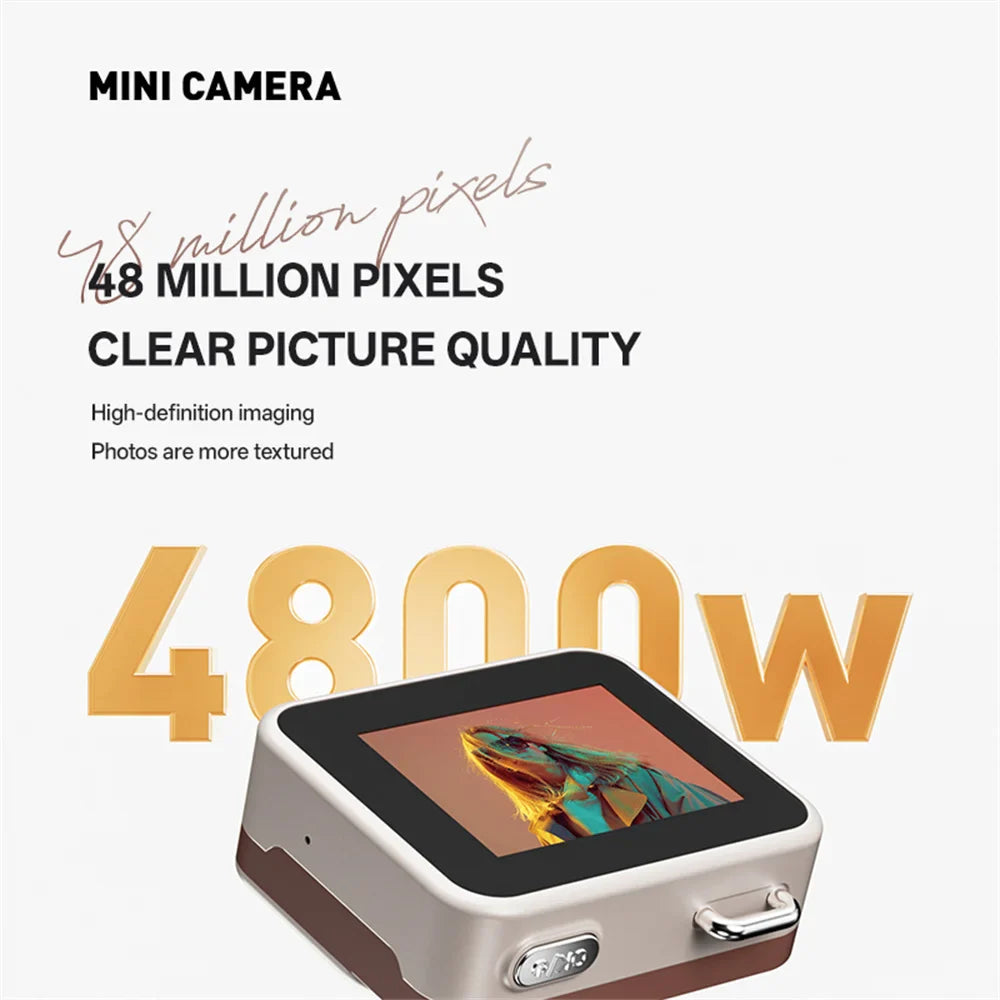 NNEOBA Retro Mini Keychain Camera Khaki-2