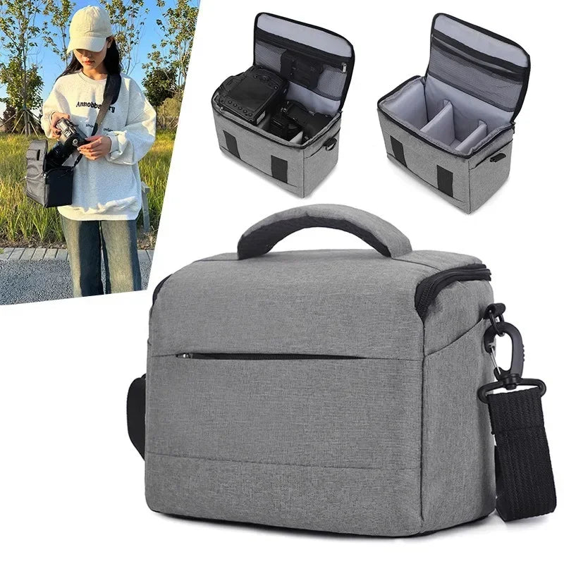 Camera Shoulder Bag Crossbody Grey-3