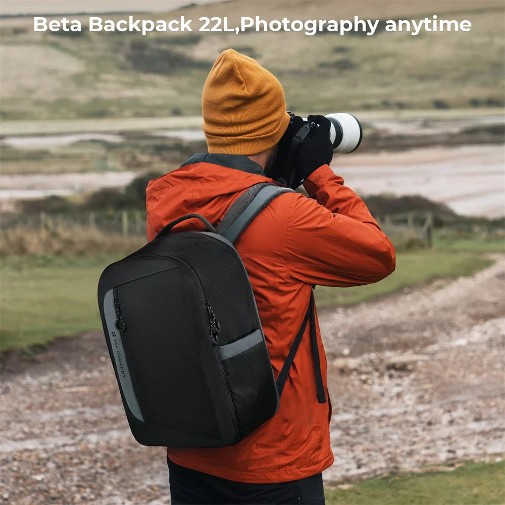 NNEOBA 22L Photography Camera Backpack Black-4